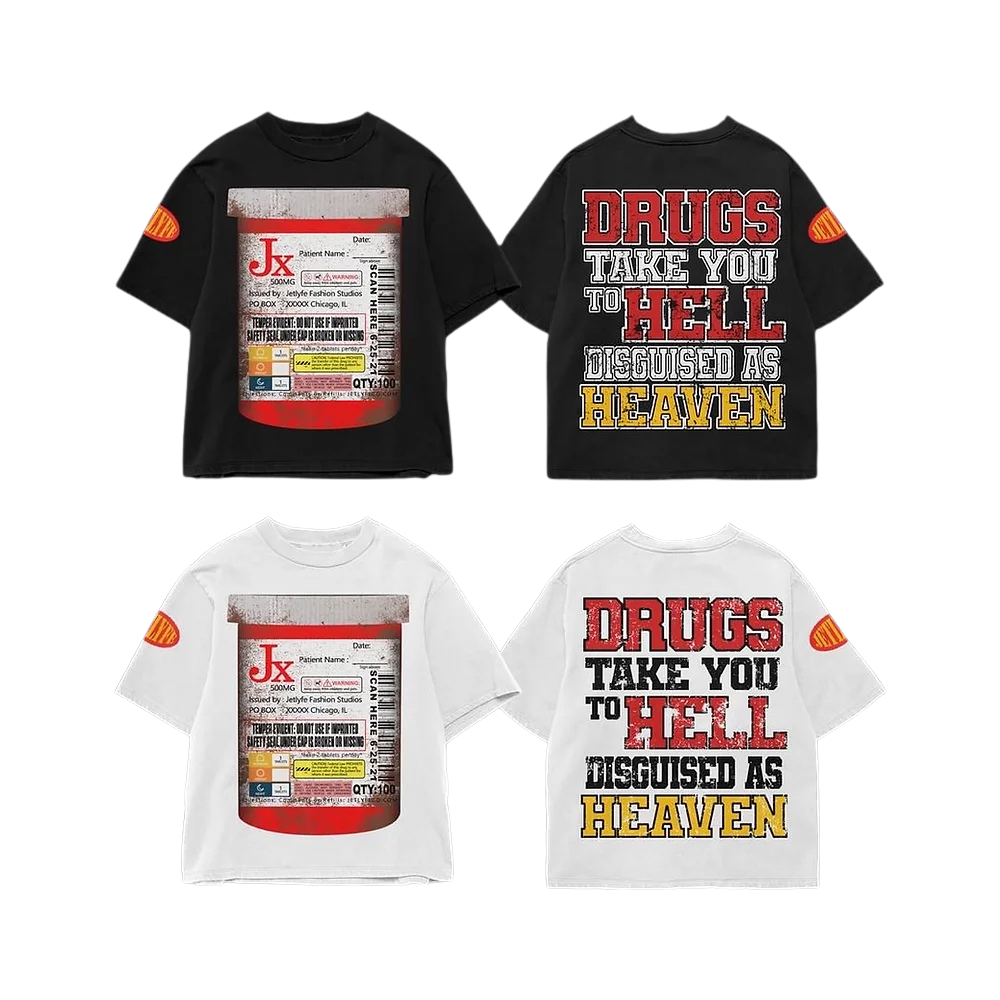 DRUGS TAKE YOU TO HELL TEE