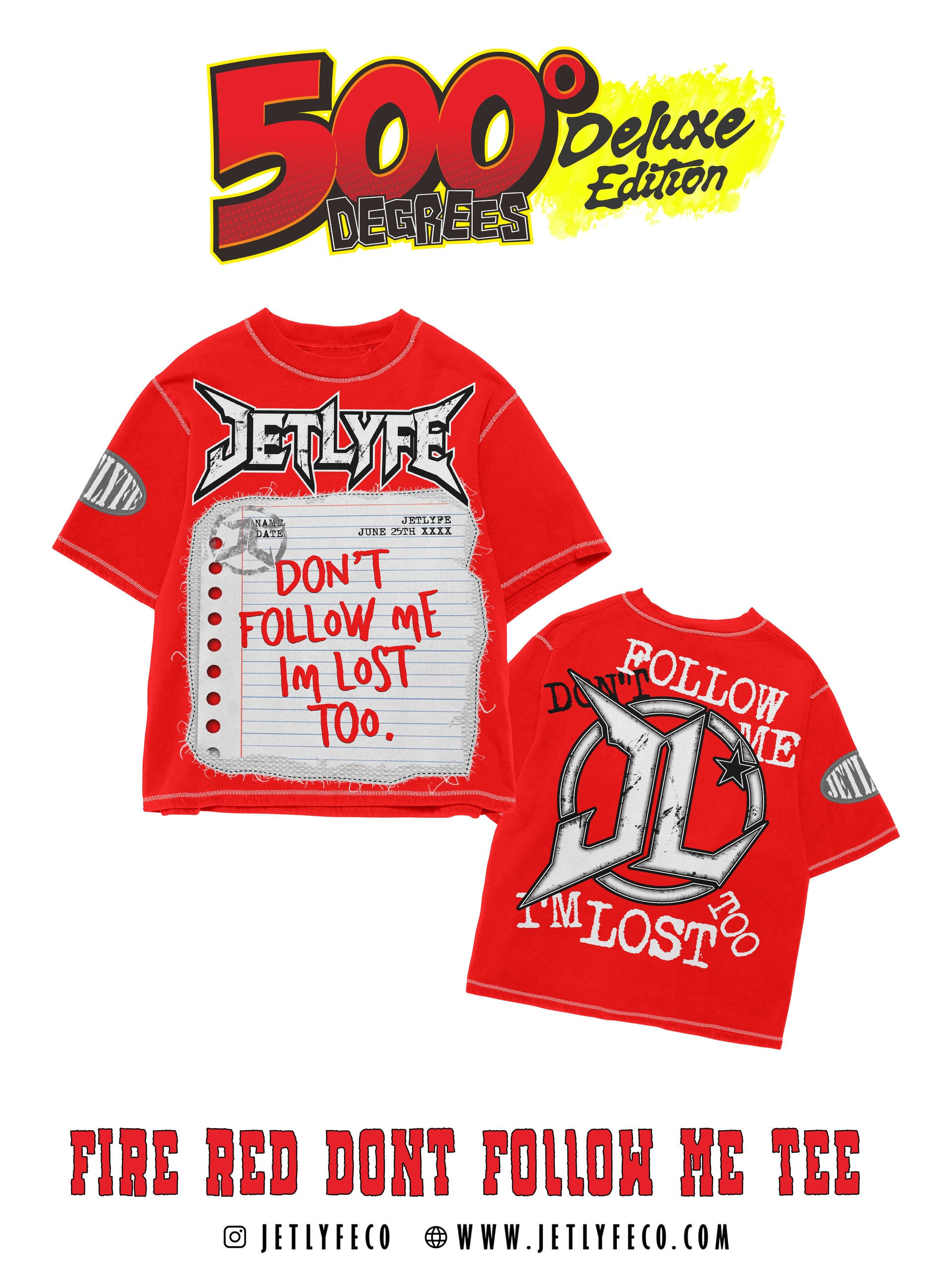 RED DON’T FOLLOW ME TEE