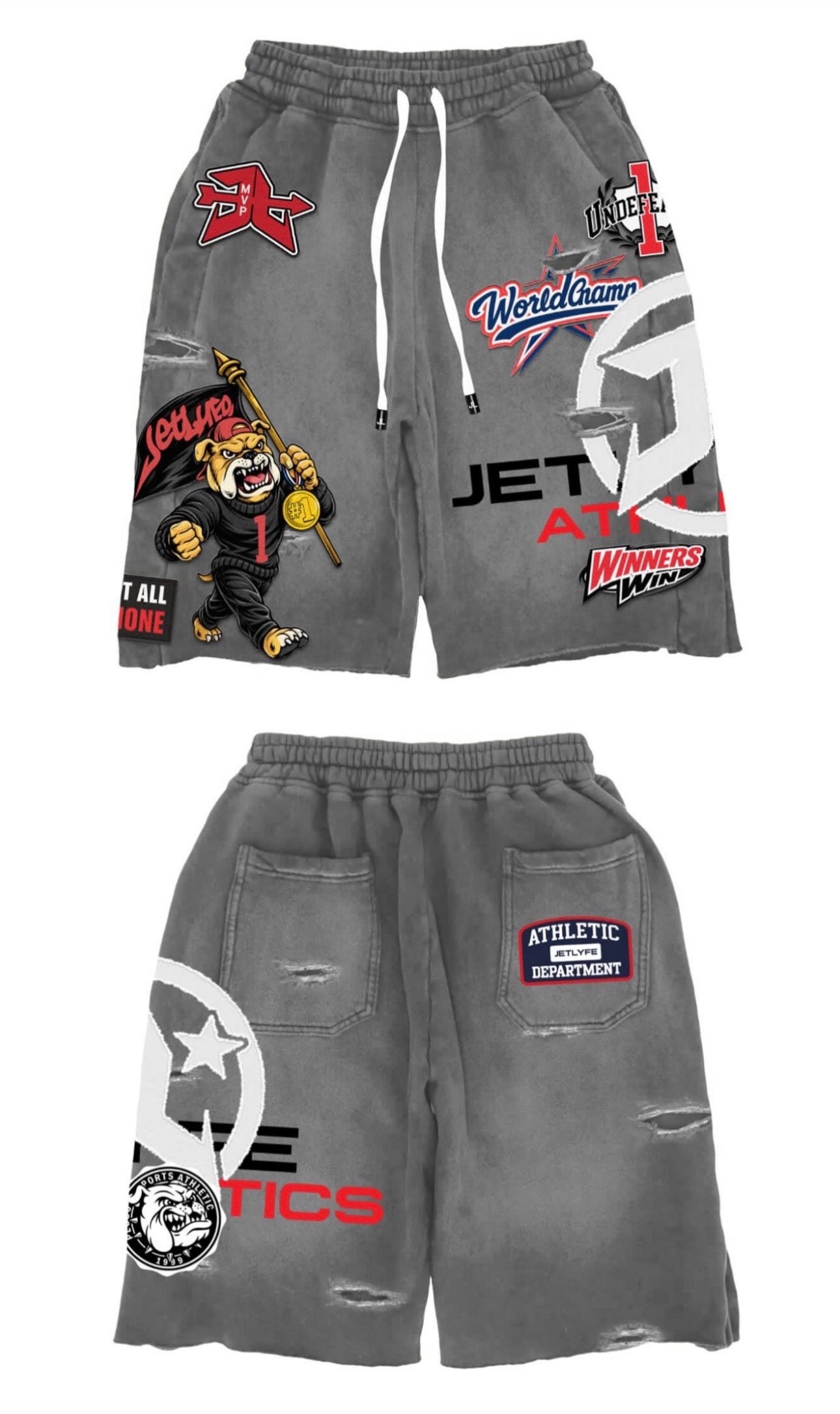 Bulldog Mascot Shorts