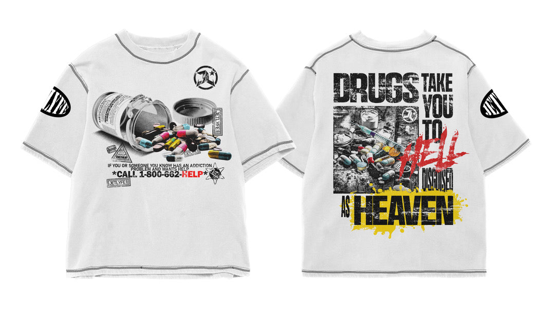 DRUGS TAKE YOU TO HELL TEE (V3)