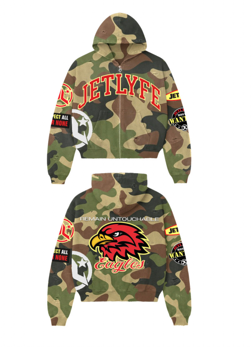 EAGLES CAMO HOODIE